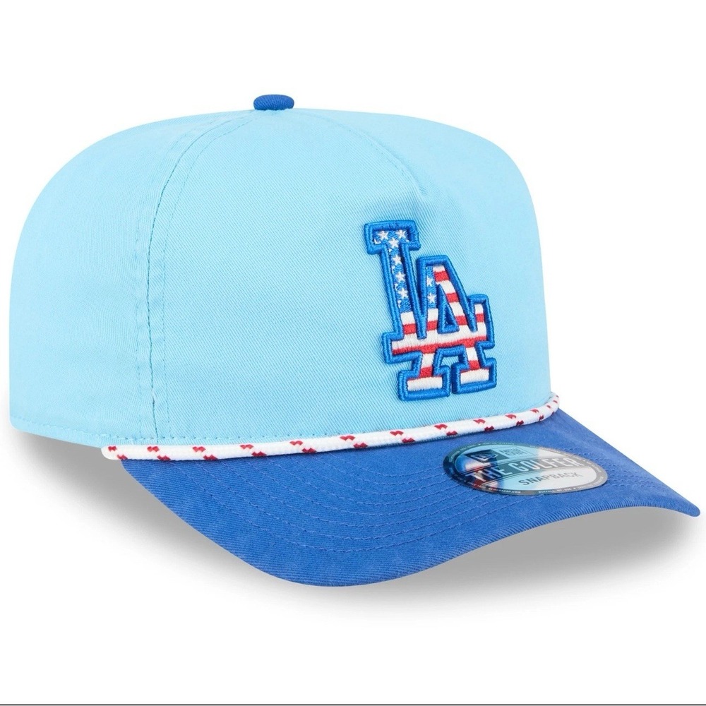 New Era Los Angeles Dodgers MLB The Golfer Patriotic Snapback Hat NWT